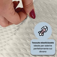 Poťah na rozkladaciu pohovku Italian Bed Linen, krémový, pre 3 osoby 3