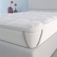 Taliansky prešívaný chránič matraca Italian Bed Linen Topper Plus so 4 elastickými rohmi, biely, 80x195 cm 1