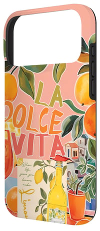 Talianska letná koláž cestovateľský štýl coquette La Dolce Vita kryt na telefón pre iPhone 17 Pro Max 2