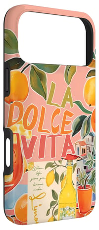 Talianska letná koláž cestovateľský štýl coquette La Dolce Vita kryt na telefón pre iPhone 17 Pro Max 3