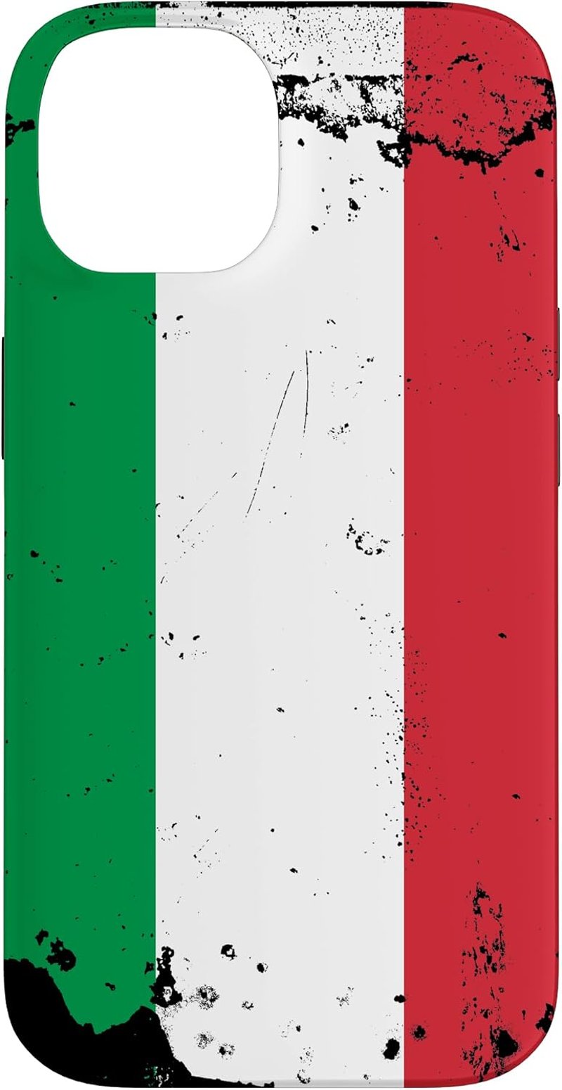 Italienische Stolz iPhone 14 tok - vintage olasz zászló mintás