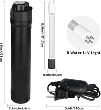 ITIY 5az1-ben UV szűrő 800L/h belső akváriumszivattyú időzítővel 7