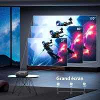 iTJQ 4K hordozható mini projektor 1080P UHD vezeték nélküli tükrözéssel okostelefonhoz 3
