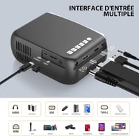 iTJQ 4K hordozható mini projektor 1080P UHD vezeték nélküli tükrözéssel okostelefonhoz 7