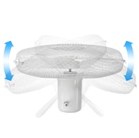 Stojanový ventilátor ito electronics, 40 cm, biely, oscilačný, 3 rýchlosti, nastaviteľná výška a uhol sklonu 9