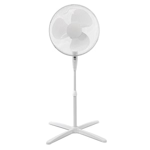 ito electronics Samostojeći ventilator 40 cm bijeli, oscilirajući, 3 brzine, podesiva visina i kut nagiba