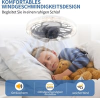 iToncs LED mennyezeti ventilátor távirányítóval, 3 hőmérséklet és 4 sebesség, csendes dimmelhető lámpa fehér 6