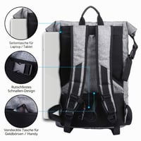 Geantă sport 3 în 1 ITSHINY cu compartiment pentru încălțăminte - Geantă de sală impermeabilă și ușoară, geantă de umăr, rucsac de voiaj pentru bărbați și femei 3
