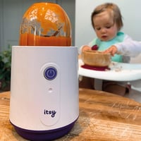Itsy Hordozható Bébiételmixer Tál és Kanál Készlettel Fehér 4