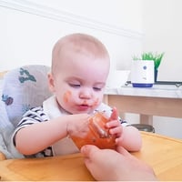 Itsy Hordozható Bébiételmixer Tál és Kanál Készlettel Fehér 5