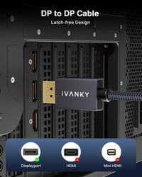 Ivanky 4K DisplayPort kábel 2m 144Hz, VESA certified, FreeSync/G-Sync 7