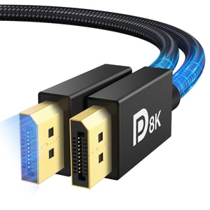 Cablu DisplayPort 1.4 iVANKY, certificat VESA, 8K@60Hz / 4K@144Hz, 32,4 Gbps - 2 m, negru