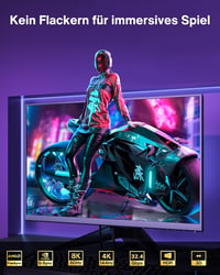 IVANKY DisplayPort 1.4 Kábel 2m, 8K 60Hz, 4K 165Hz, Gaming Monitor Kábel 3