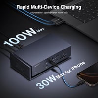 iVANKY FusionDock Max 1 Thunderbolt 4 dokkoló, 20 portos, 6K@60Hz, MacBook M1/M2/M3 Pro/Max 9