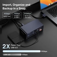 iVANKY FusionDock Max 1 Thunderbolt 4 dokkoló, 20 portos, 6K@60Hz, MacBook M1/M2/M3 Pro/Max 7