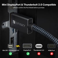IVANKY Mini DisplayPort Kábel 2m - Videó Átvitel 6