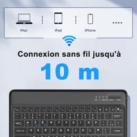 Puzdro s Bluetooth klávesnicou IVEOPPE pre iPad Pro 13 (2024) – čierne 6