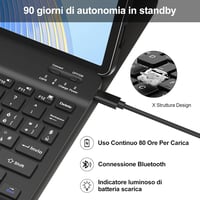 IVEOPPE Honor Pad X9 mágneses Bluetooth billentyűzet tok 11.5 hüvelyk 4