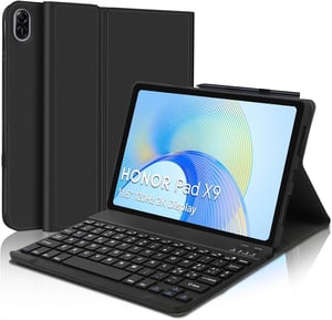 IVEOPPE Honor Pad X9 mágneses Bluetooth billentyűzetes tok - fekete - 11,5"