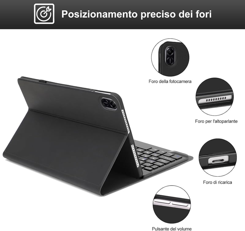 IVEOPPE Honor Pad X9 mágneses Bluetooth billentyűzet tok 11.5 hüvelyk