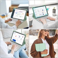 IVEOPPE iPad Air 11" Bluetooth Billentyűzet Érintőpaddal, Zöld Tok Tolltartóval 7