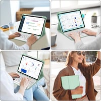 IVEOPPE iPad Air 11" Bluetooth billentyűzet tok M4/M3/M2, zöld QWERTZ 7