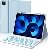 IVEOPPE iPad Air 5/4 Generáció Billentyűzet Tok Háttérvilágítással, iPad Pro 11" Bluetooth Vezeték Nélküli Billentyűzet, Égkék 1