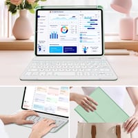 IVEOPPE iPad Mini 7/6 8.3" Billentyűzet AZERTY Francia Zöld Leválasztható 9