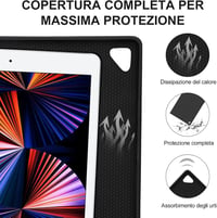 IVEOPPE iPad Pro 12.9 Bluetooth Billentyűzet Tok Világítással 2017/2015 7