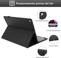 IVEOPPE iPad Pro 12.9 Bluetooth Billentyűzet Tok Világítással 2017/2015 8