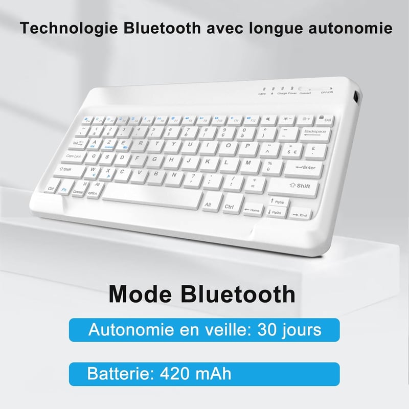 IVEOPPE iPad Pro 13 2024 Bluetooth billentyűzet tok, eltávolítható, fekete