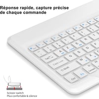 IVEOPPE iPad Pro 13 2024 Bluetooth billentyűzet tok, eltávolítható, fekete 5