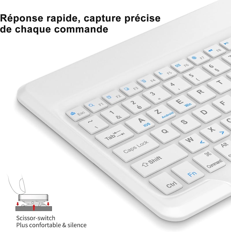 IVEOPPE iPad Pro 13 2024 Bluetooth billentyűzet tok, eltávolítható, fekete