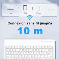IVEOPPE iPad Pro 13 2024 Bluetooth billentyűzet tok, eltávolítható, fekete 6