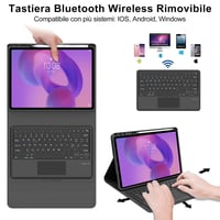 Puzdro IVEOPPE pre Lenovo Idea Tab Pro 12.7 2025 s odnímateľnou Bluetooth klávesnicou a touchpadom, kompatibilné s Lenovo Xiaoxin Pad Pro 12.7 2025, čierne 3