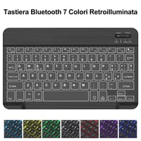 IVEOPPE Lenovo Tab M10 FHD Plus 10.3" Bluetooth Billentyűzetes Tok (TB-X606F/TB-X606X/TB-X6C6F) Olasz Kiosztás, Háttérvilágítással, Fekete 4