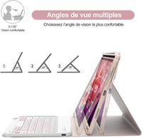 IVEOPPE Lenovo Tab P12 12,7" Billentyűzetes Tok AZERTY Hátérvilágítás 6