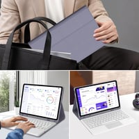 IVEOPPE Lenovo Tab P12 12,7" Billentyűzetes Tok AZERTY Lavanda 9