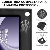IVEOPPE Puzdro s klávesnicou a touchpadom pre Samsung Galaxy Tab A9 Plus 11", španielske rozloženie, odnímateľné podsvietenie, Bluetooth, čierne 7