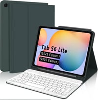 IVEOPPE Samsung Galaxy Tab S6 Lite Bluetooth billentyűzet tok, sötétzöld 1