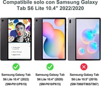 IVEOPPE Samsung Galaxy Tab S6 Lite Bluetooth billentyűzet tok, sötétzöld 2