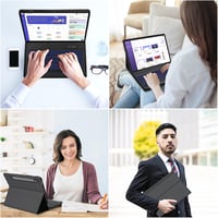 Puzdro s Bluetooth klávesnicou IVEOPPE pre Samsung Galaxy Tab S7 FE/S7 Plus/S8 Plus 12,4", španielske rozloženie Ñ, 7-farebné podsvietenie, odnímateľné, sivé 7