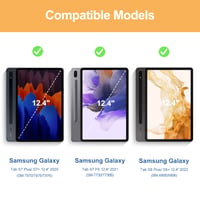 Puzdro s Bluetooth klávesnicou IVEOPPE pre Samsung Galaxy Tab S7 FE/S7 Plus/S8 Plus 12,4", španielske rozloženie Ñ, 7-farebné podsvietenie, odnímateľné, sivé 2