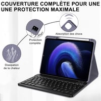 IVEOPPE Xiaomi Pad 6 11" bőr tok mágneses AZERTY billentyűzettel 6