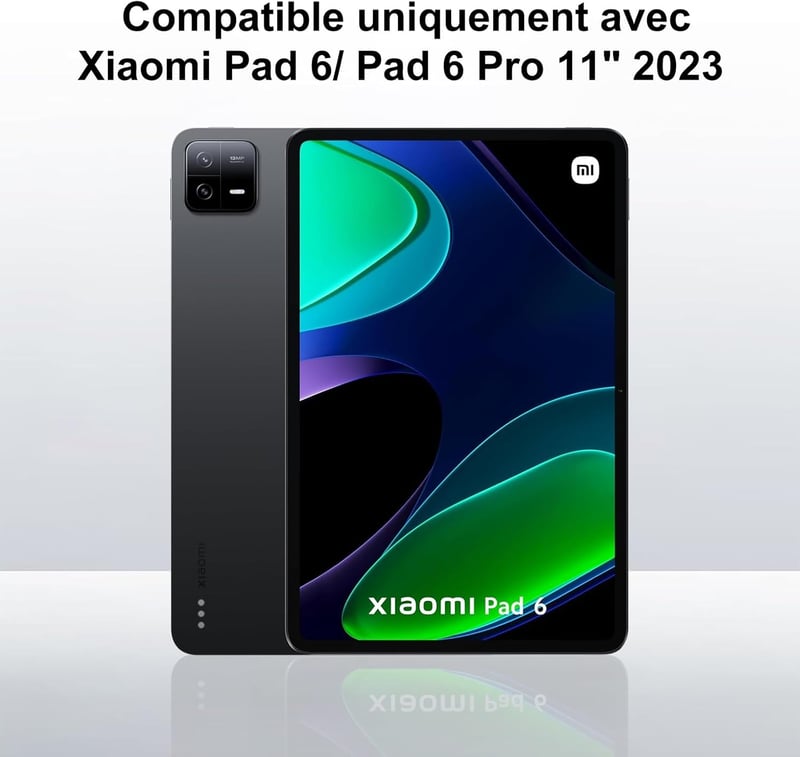 IVEOPPE Xiaomi Pad 6 11" bőr tok mágneses AZERTY billentyűzettel