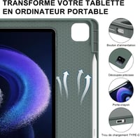 IVEOPPE Xiaomi Pad 6 11" bőr tok mágneses AZERTY billentyűzettel 8