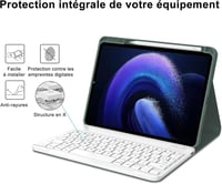 IVEOPPE Xiaomi Pad 6 11" bőr tok mágneses AZERTY billentyűzettel 7