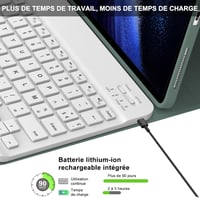 IVEOPPE Xiaomi Pad 6 11" bőr tok mágneses AZERTY billentyűzettel 4