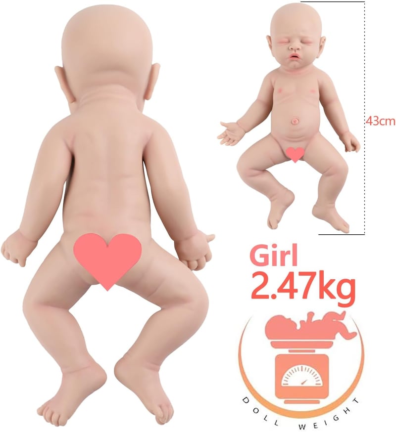 IVITA Teljes testű szilikon újszülött baba nyitott szájjal, puha, cumi szopható