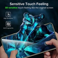 ivoler 2db Védőüveg Xiaomi Redmi Note 14 4G Készülékhez, Pozicionáló Kerettel, 9H Keménységű HD Kijelzővédő Fólia, Karcálló Üvegfólia 6